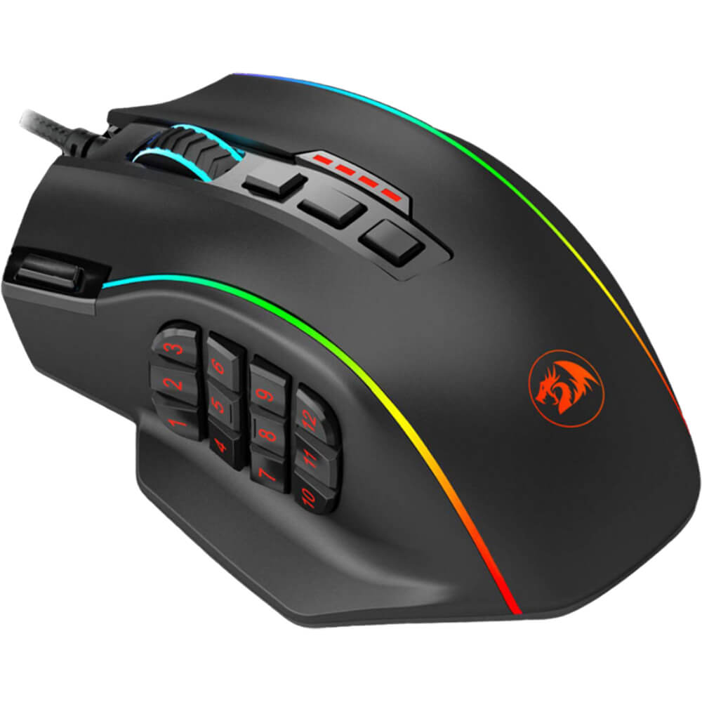 Redragon M901-K-2 PERDITION 4 Wired Gaming Mouse (Black)