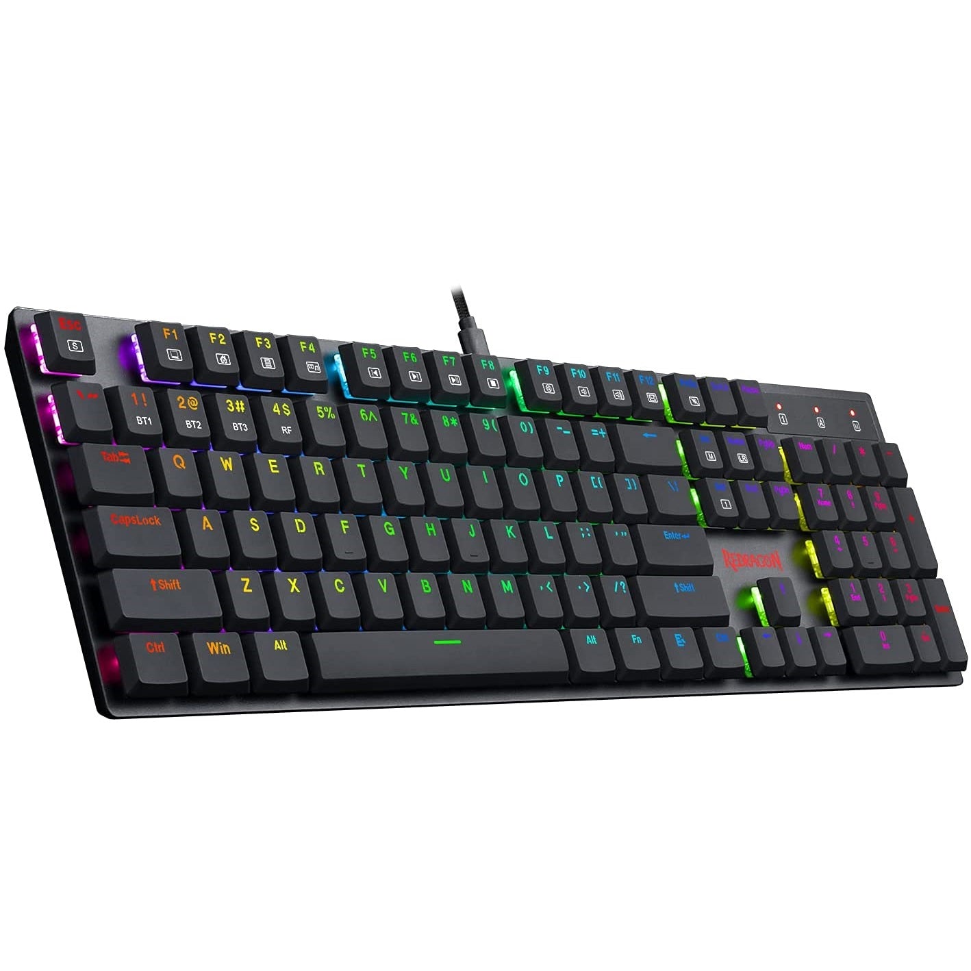 Redragon K535 APAS RGB Backlit Wired, Bluetooth Mechanical Gaming Keyboard