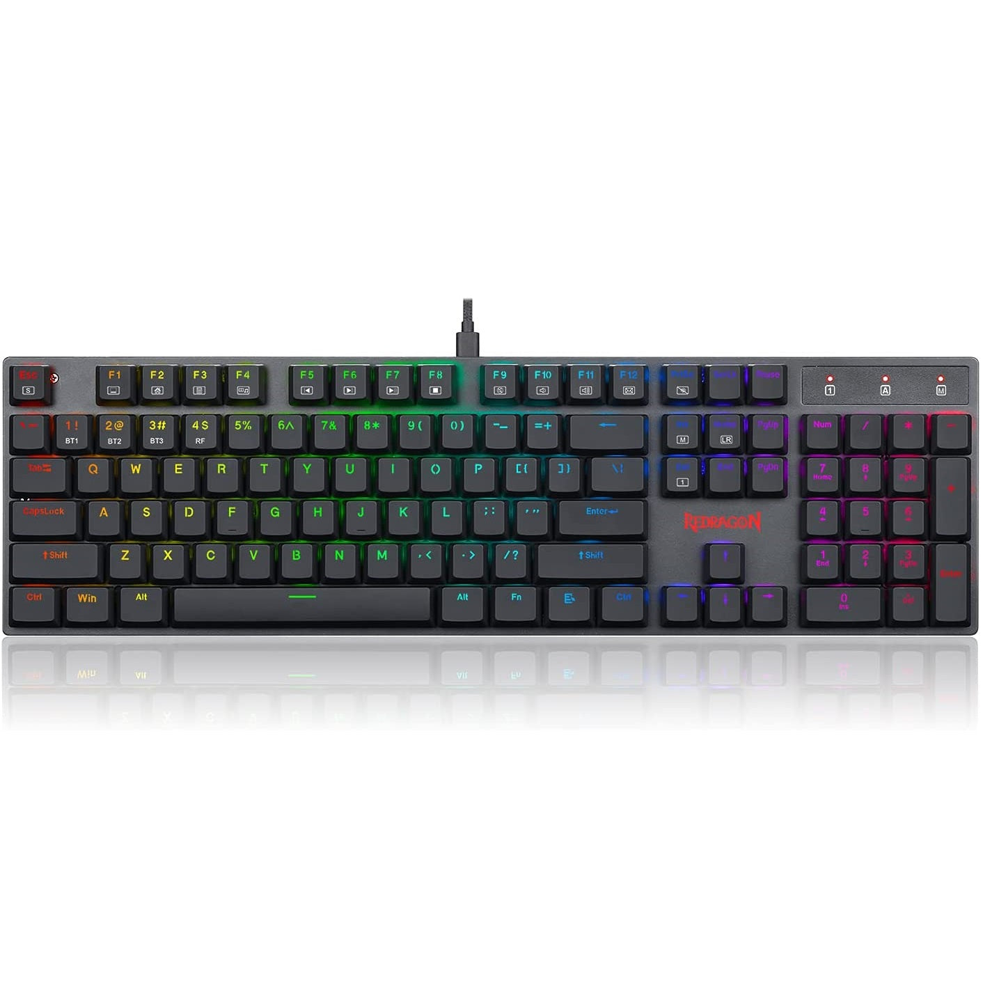Redragon K535 APAS RGB Backlit Wired, Bluetooth Mechanical Gaming Keyboard