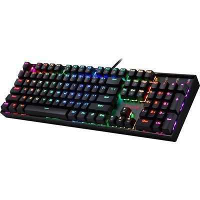 Redragon K551 RGB-1 MITRA Wired Mechanical Keyboard with Blue Switches (Black)