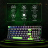 Redragon K740 DHARMA Wired Mechanical Keyboard with Linear Dragon Chant Switch (Black & Green)