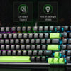 Redragon K740 DHARMA Wired Mechanical Keyboard with Linear Dragon Chant Switch (Black & Green)