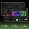 Redragon K740 DHARMA Wired Mechanical Keyboard with Linear Dragon Chant Switch (Black & Green)