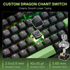 Redragon K740 DHARMA Wired Mechanical Keyboard with Linear Dragon Chant Switch (Black & Green)