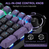 Redragon DHARMA K740 PRO Tri-Mode Mechanical Keyboard with Mambo Switches (Black & Purple)