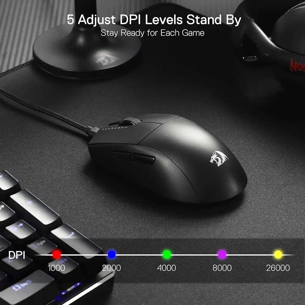 Hz Mouse Redragon M996 K1NG 8K Hz Ultra-Light 42g Wired Gaming Mouse
