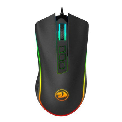 Redragon M711-FPS-1 COBRA Gaming Mouse with 16.8 Million RGB Color Backlit, 32,000 DPI, 7 Programmable Buttons (Black)