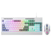 Redragon S151 RGB K525 Membrane Keyboard & M616 Mouse Combo Set (White)