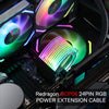 Redragon GCP06 24-Pin ARGB Power Extension Cable