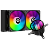 Redragon CCW-3011 240mm ARGB Liquid CPU Cooler (Black) — radiator, two RGB fans and pump
