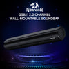 Redragon GS821 AIRBURST Bluetooth 5.3 Stereo Soundbar — wall-mountable stereo soundbar overview