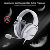 Redragon H376 AURORA USB Gaming Headset (White) — white headset lightweight-construction graphic