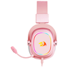 Redragon H510 ZEUS-X RGB USB Gaming Headset (Pink) — pink RGB earcup side view