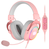 Redragon H510 ZEUS-X RGB USB Gaming Headset (Pink) — pink RGB headset and inline controller