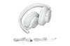 Redragon H610G Foldable Wireless Headset (Light Grey) — folded headset and supplied cables