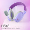 Redragon H848PL IRE PRO Tri-Mode Wireless Gaming Headset (Purple) — purple headset product overview