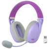 Redragon H848PL IRE PRO Tri-Mode Wireless Gaming Headset (Purple) — purple headset with detachable microphone and receiver