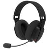 Redragon H888 LUCE Tri-Mode Wireless Gaming Headset (Black) — black headset front angle
