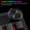 Redragon K526 PRO multifunction knob graphic showing volume and backlight brightness adjustment