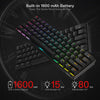 Redragon K530 DRACONIC PRO Tri-Mode RGB Mechanical Keyboard (Black, Brown Switches) — 1600mAh rechargeable battery feature