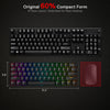 Redragon K530 DRACONIC PRO Tri-Mode RGB Mechanical Keyboard (Black, Brown Switches) — 60-percent keyboard layout dimensions