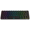 Redragon K530 DRACONIC PRO Tri-Mode RGB Mechanical Keyboard (Black, Brown Switches) — black keyboard raised rear perspective