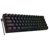 Redragon K530 DRACONIC PRO Tri-Mode RGB Mechanical Keyboard (Black, Brown Switches) — black keyboard side and adjustable feet