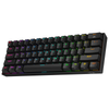 Redragon K530 DRACONIC PRO Tri-Mode RGB Mechanical Keyboard (Black, Brown Switches) — black RGB keyboard alternate front angle