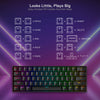 Redragon K530 DRACONIC PRO Tri-Mode RGB Mechanical Keyboard (Black, Brown Switches) — compact keyboard secondary key functions