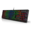 Redragon K582 SURARA RGB Wired Mechanical Keyboard (Black, Red Switches) — black RGB keyboard alternate angle