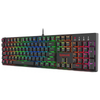 Redragon K582 SURARA RGB Wired Mechanical Keyboard (Black, Red Switches) — black RGB keyboard key layout