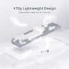 Redragon K628WG POLLUX 75% Wired RGB Mechanical Keyboard (White & Grey) — compact keyboard and detachable cable