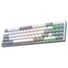 Redragon K628WG POLLUX 75% Wired RGB Mechanical Keyboard (White & Grey) — keyboard alternate front angle