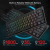 Redragon K632 PRO 60% Low-Profile Wireless RGB Mechanical Keyboard (Black) — 1600mAh rechargeable battery feature