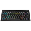 Redragon K632 PRO 60% Low-Profile Wireless RGB Mechanical Keyboard (Black) — black wireless keyboard front angle
