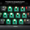 Redragon K632 PRO 60% Low-Profile Wireless RGB Mechanical Keyboard (Black) — hot-swappable low-profile switch sockets
