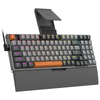 Redragon K648GG OLAF 94-Key Wired RGB Mechanical Keyboard — keyboard front angle with wrist rest