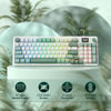 Redragon K719 GALATIN PRO Tri-Mode RGB Mechanical Keyboard (White & Mint Green) — 95-key keyboard feature overview