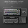 Redragon K724SP BEHEMOTH PRO Tri-Mode RGB Mechanical Keyboard — compact 81-key layout