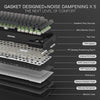 Redragon K724SP BEHEMOTH PRO Tri-Mode RGB Mechanical Keyboard — gasket construction and sound padding