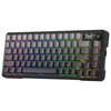 Redragon K724SP BEHEMOTH PRO Tri-Mode RGB Mechanical Keyboard — gradient-black keyboard front angle