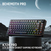 Redragon K724SP BEHEMOTH PRO Tri-Mode RGB Mechanical Keyboard — gradient-black keyboard product overview