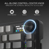 Redragon K724SP BEHEMOTH PRO Tri-Mode RGB Mechanical Keyboard — smart screen and multifunction knob