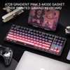 Redragon K728SP ANTONIUM PRO Tri-Mode RGB Mechanical Keyboard (Black & Pink) — side-printed keyboard feature overview