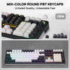 Redragon K745WB ANTONIUM PRO Tri-Mode RGB Mechanical Keyboard — round PBT keycap design