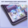 Redragon K745WP ANTONIUM PRO Tri-Mode RGB Mechanical Keyboard — hot-swappable switch sockets