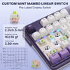 Redragon K745WP ANTONIUM PRO Tri-Mode RGB Mechanical Keyboard — Mint Mambo linear switch detail