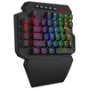 Redragon K758 ABYSSAL black keypad viewed from the opposite side
