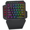 Redragon K758 ABYSSAL black wired RGB keypad, top view