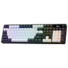 Redragon K761WB WYVERN PRO Tri-Mode RGB Mechanical Keyboard — white-and-blue keyboard front angle